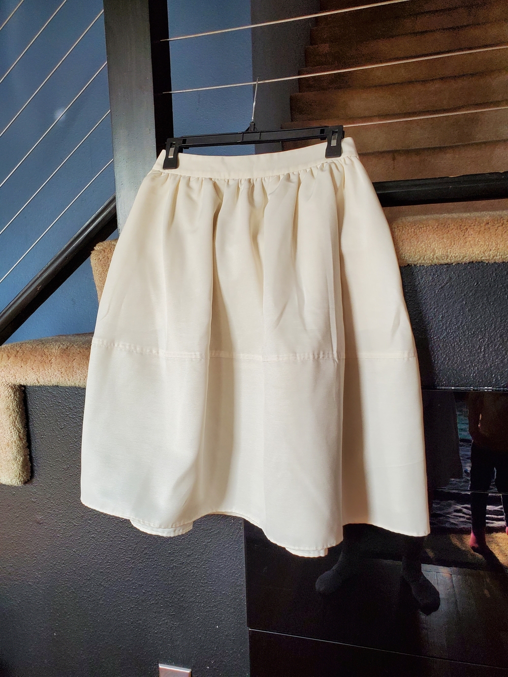 Express Ivory Full Circle Skirt